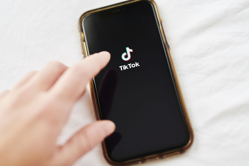 ByteDance's TikTok app is displayed on a smartphone.